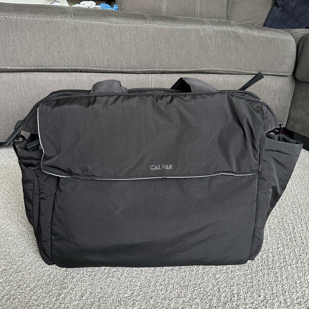 CALPAK Diaper Tote Bag with Laptop Sleeve
